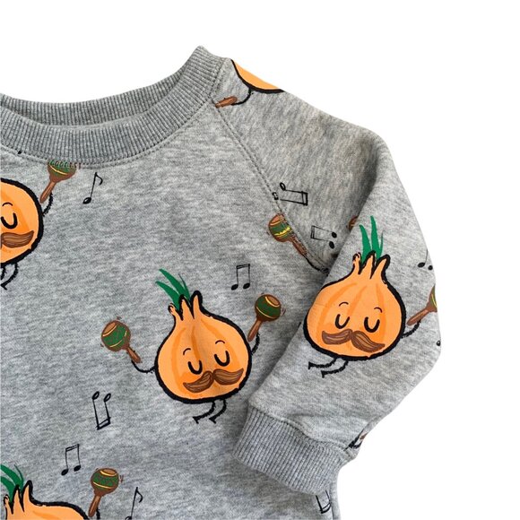 Little Alien Kids Mr. Onion Musician Fleece Sweatshirt 18-24 Months - Picture 2 of 5